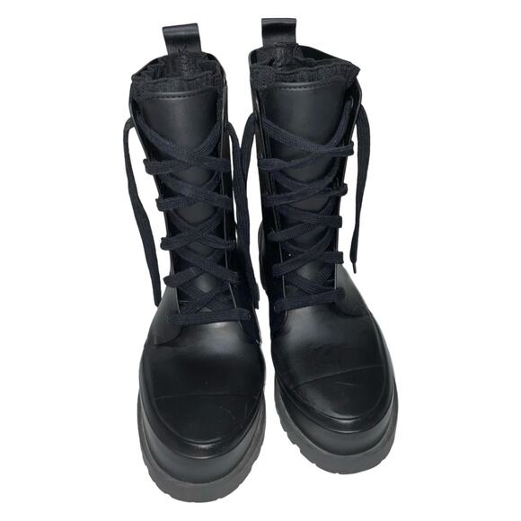 Porte & Paire Black Rubber Rain Boots    Size: US 9 - Picture 2 of 8